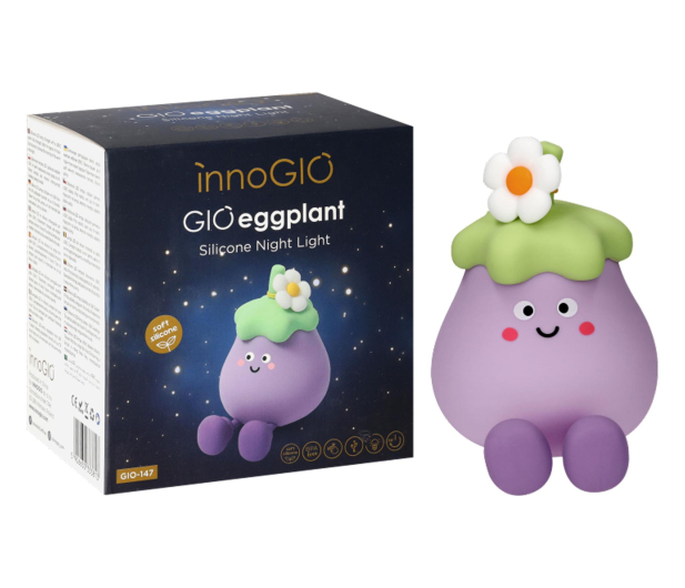 InnoGIO Silikonowa lampka nocna LED GIOEGGPLANT - 1537878 - zdjęcie 2